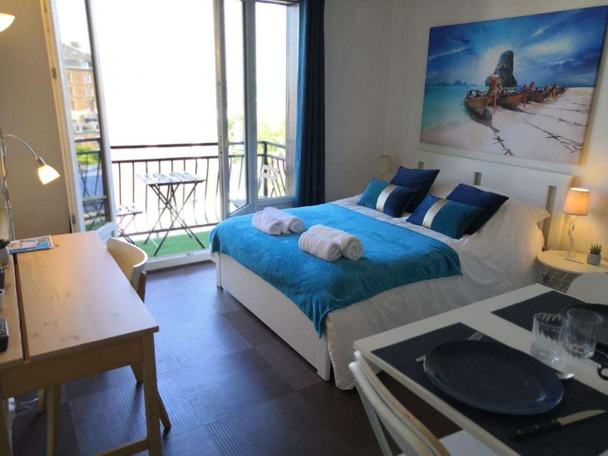 Escale Dieppe Gambetta - Appart Et Studios 2-6 Personnes Vue Ville Et Mer Exterior foto